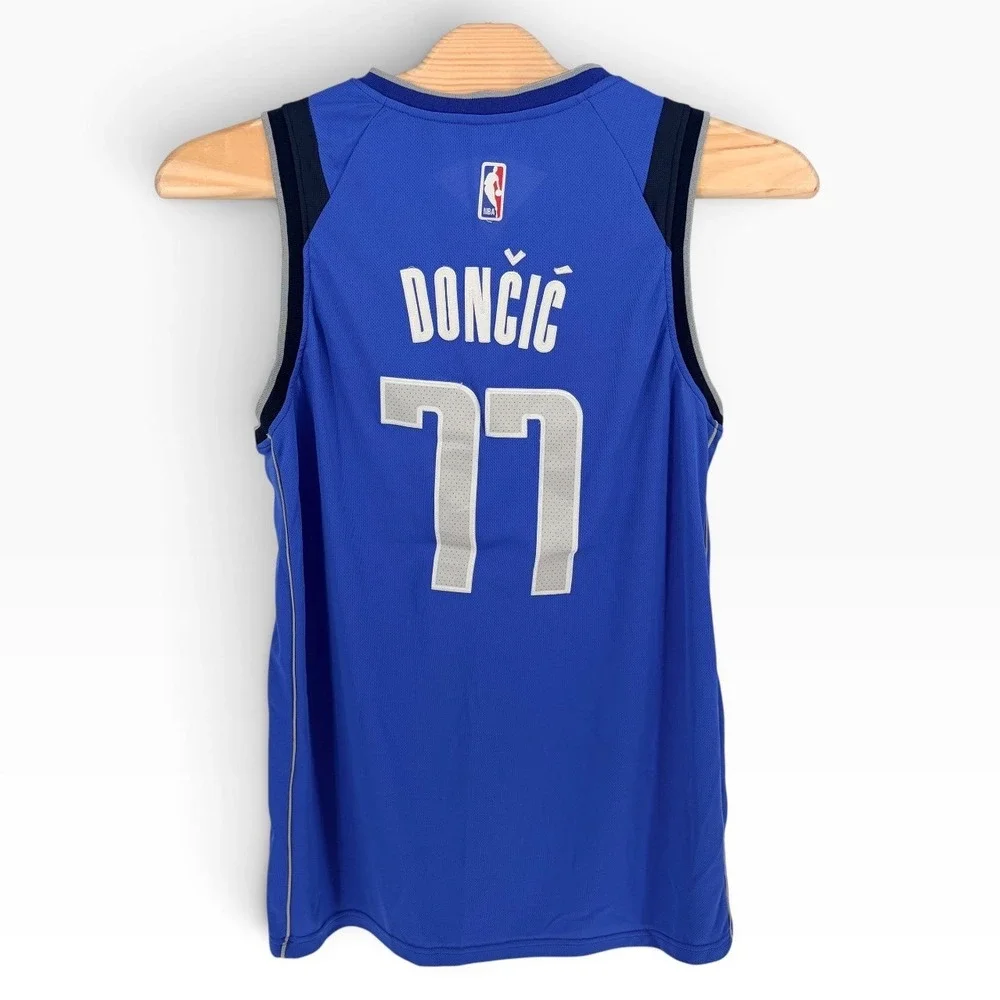 Nike Dallas Mavericks Luka Doncic 77 Jersey 52 XL Blue Swingman NBA Basketball